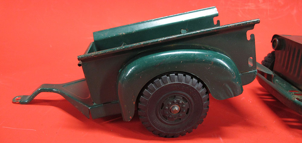 vintage metal jeep toy